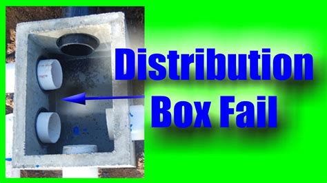 how deep should a distribution box be|septic box depth.